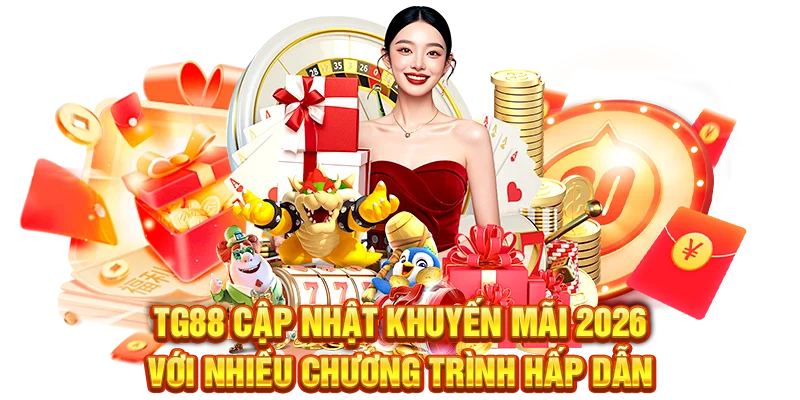 TG88 cập nhật khuyến mãi 2026 với nhiều chương trình hấp dẫn